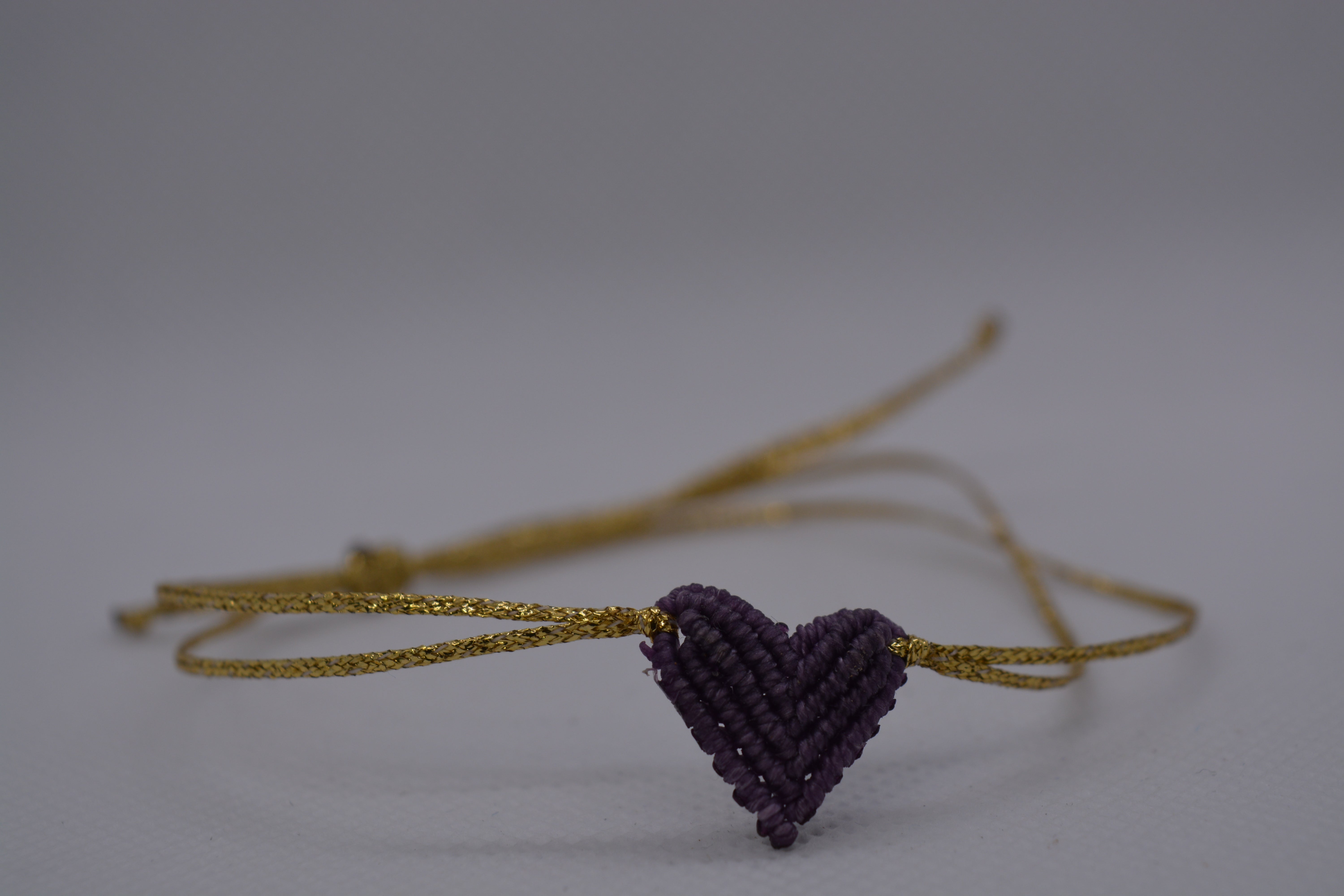 Bracciale Cuore Macramè